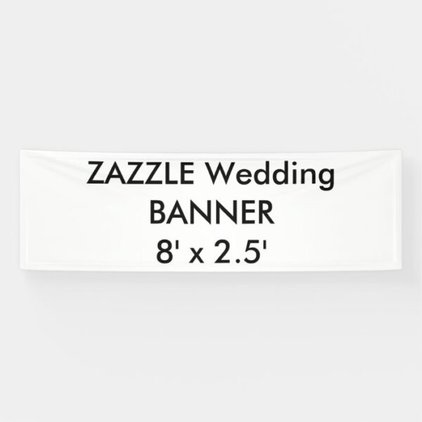Custom Wedding Banner 8' x 2.5'