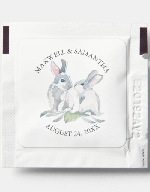 Cute Bunny Baby Shower Hand Sanitizer Packet