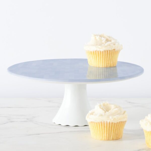 cute light blue pattern - cake stand