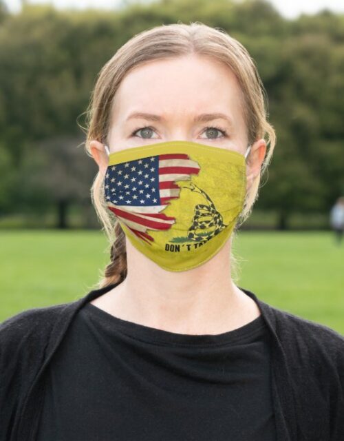 Don't Tread On Me American Flag Face Mask