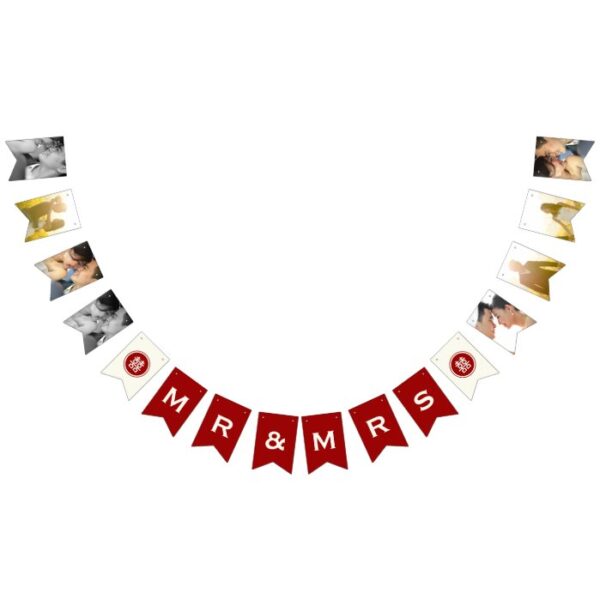 Double Happiness Chinese Wedding Bunting Banner