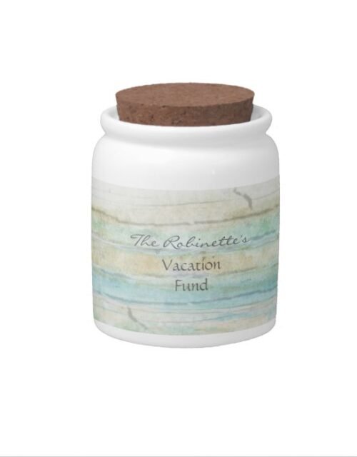 Driftwood Ocean Beach House Coastal Seashore Candy Jar