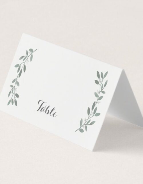 Elegant Eucalyptus Wedding Suite Table Placecard