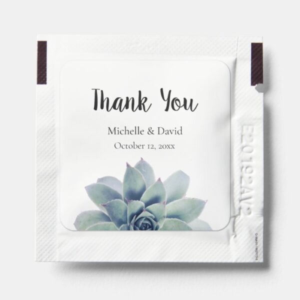 Elegant Greenery Wedding Thank You Floral Hand Sanitizer Packet