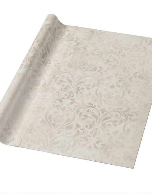 Elegant Ivory damask for all occasions Wrapping Paper