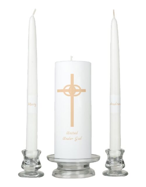Elegant Personalized Wedding Unity Candle Set