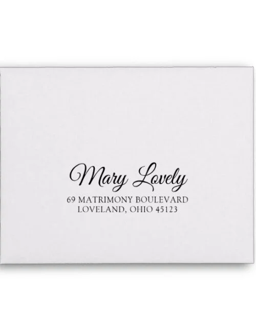 Elegant Return Address RSVP Envelope