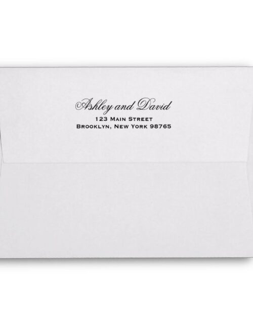 Elegant Script 5x7 Invitation Envelope