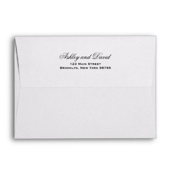 Elegant Script 5x7 Invitation Envelope