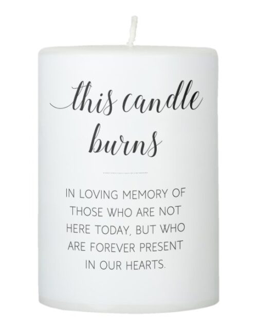 Elegant This Candle Burns Wedding Memorial