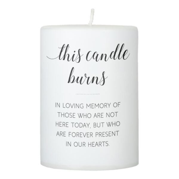 Elegant This Candle Burns Wedding Memorial