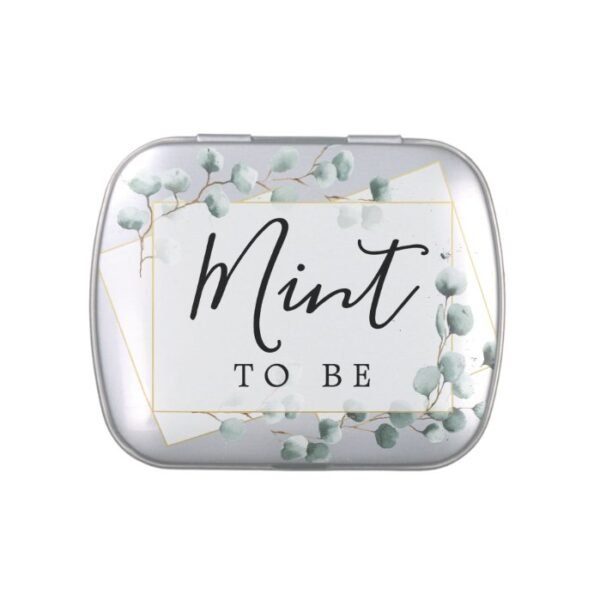 Eucalyptus Greenery Mint To Be Candy Tin