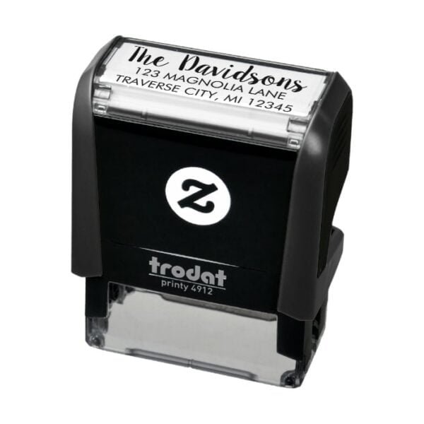 Family Fancy Return Address Self-inking Stamp