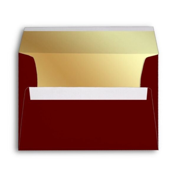 Faux Gold Foil Red Envelope