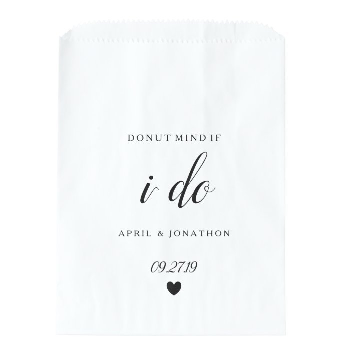 Favor Bag - Donut Mind if I Do Heart