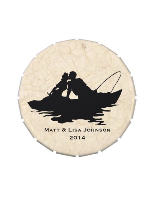 Fishing Lovers Wedding Personalized Jelly Belly Tin