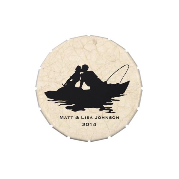 Fishing Lovers Wedding Personalized Jelly Belly Tin