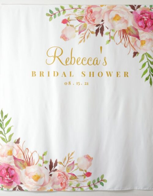 Floral, Bridal Shower Backdrop, Photo Booth