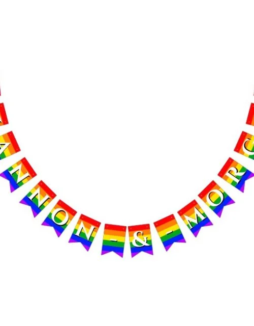 Gay Pride Rainbow Wedding Bunting Flags