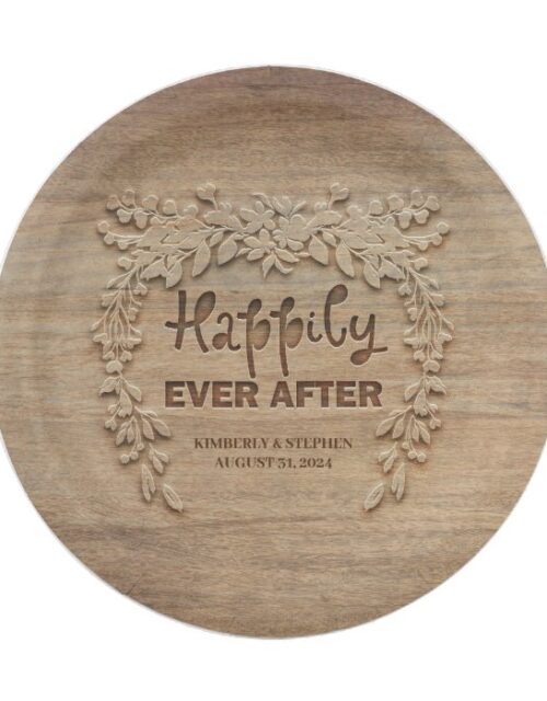 Happily Ever After Wedding Reception Paper Plate