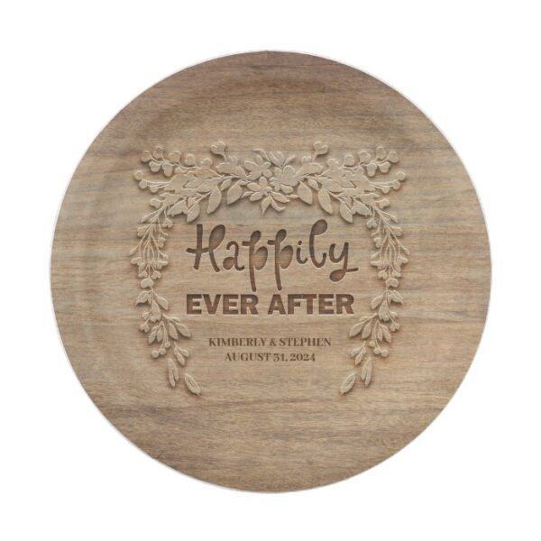 Happily Ever After Wedding Reception Paper Plate