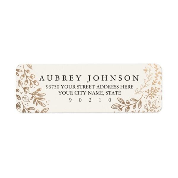 Harvest Flowers Label