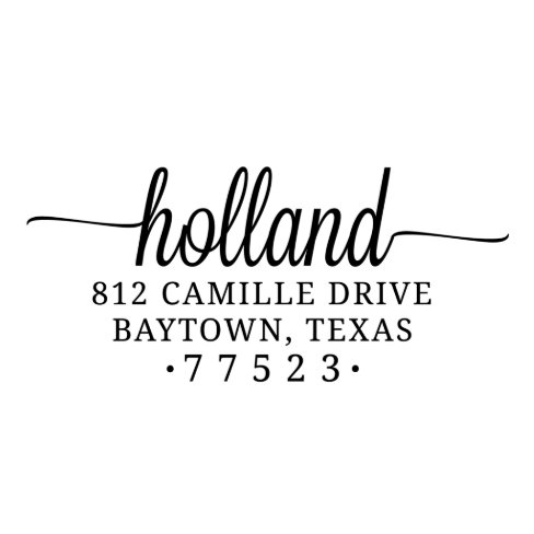 Holland Self Inking Return Address Stamp