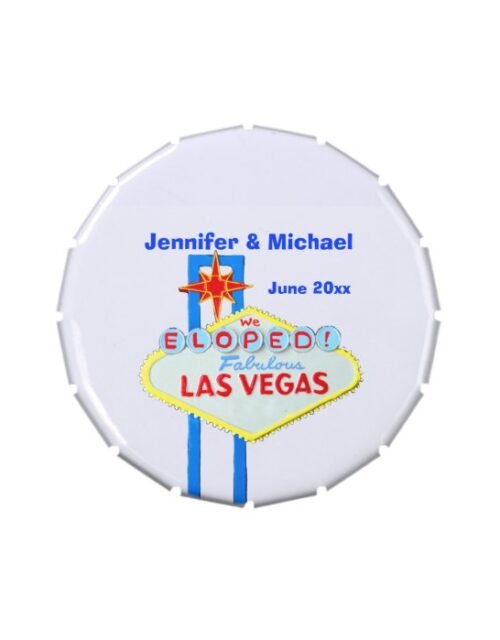 Las Vegas Bride and Groom Jelly Belly Tin