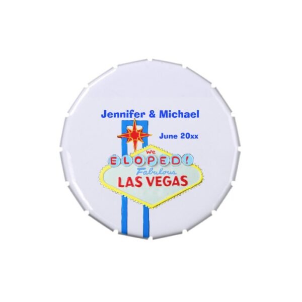 Las Vegas Bride and Groom Jelly Belly Tin