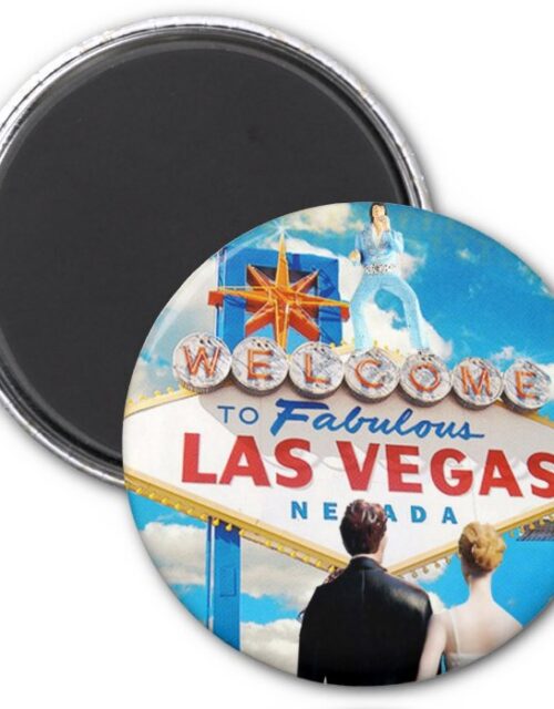 Las Vegas Wedding Invitation Magnet