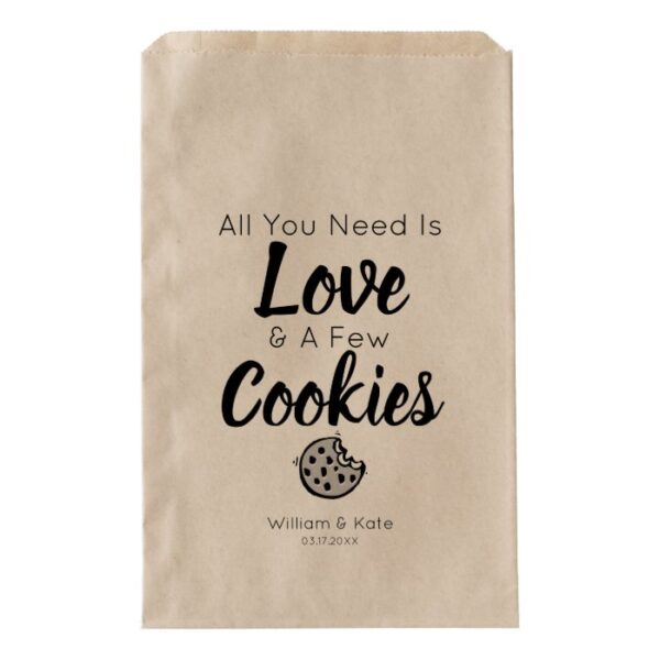 Love Cookies Treat Wedding Favor Bag