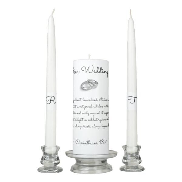 Love is Patient Unity Candle Set