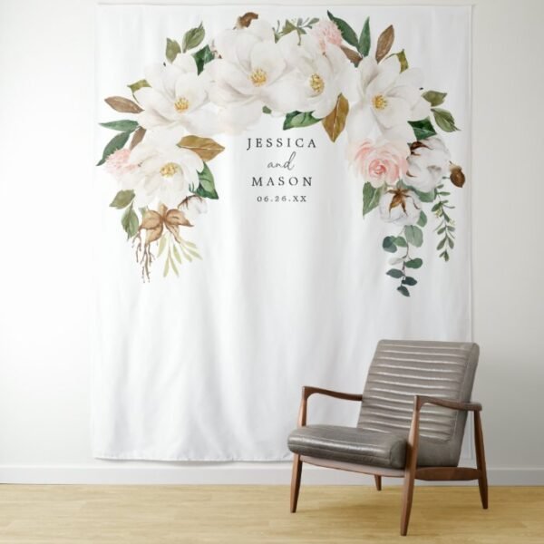 Magnolia Cotton Backdrop Photo Booth