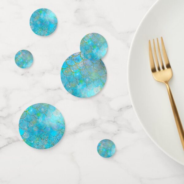 Mermaid Iridescent Pearl Shimmer Birthday Party Confetti