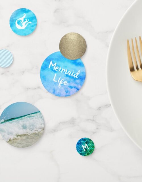 Mermaid Party | Monogram Confetti