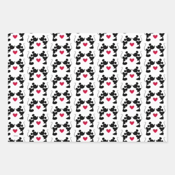 Mickey & Minnie Wedding Wrapping Paper Sheets