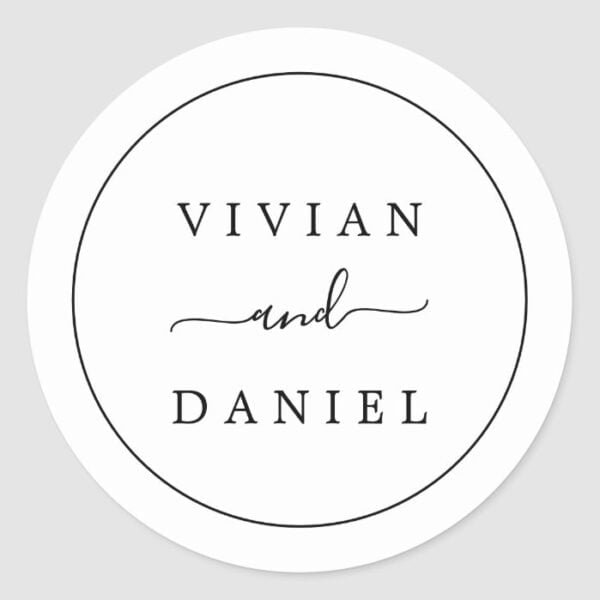 Minimalist Wedding Envelope Seals