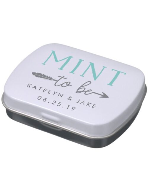 Mint to Be | Personalized Wedding Favor Mints Candy Tin