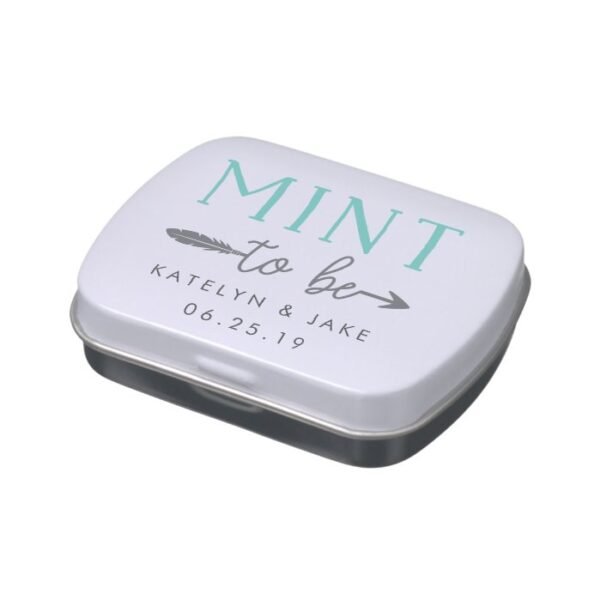 Mint to Be | Personalized Wedding Favor Mints Candy Tin