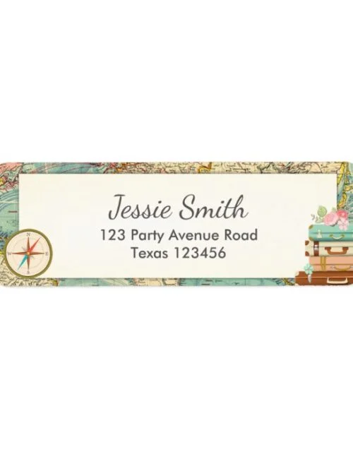Miss to Mrs Bridal Shower Return Address Labels