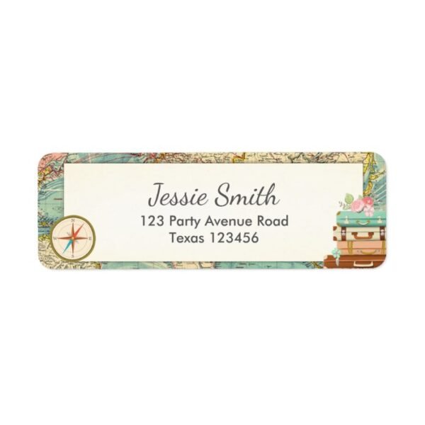 Miss to Mrs Bridal Shower Return Address Labels