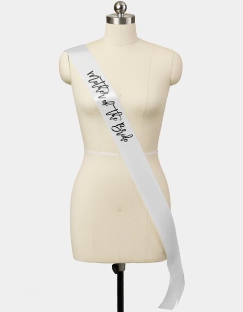 Modern Brush Script Mother of the Bride Sash