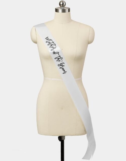 Modern Brush Script Mother of the Groom Sash