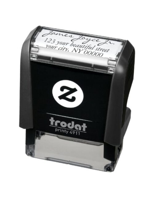 Modern Handwritten Stylish Return Address Self-inking Stamp