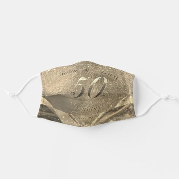 Mom and Dad 50th Wedding Anniversary 2020 Adult Cloth Face Mask