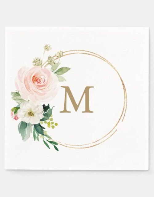 Monogram Wedding Napkin Cocktail Napkin