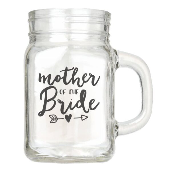 Mother of the Bride Mason Jar Cup