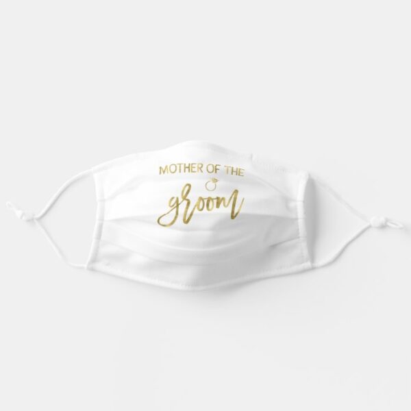 Mother Of The Groom Faux Gold Face Mask