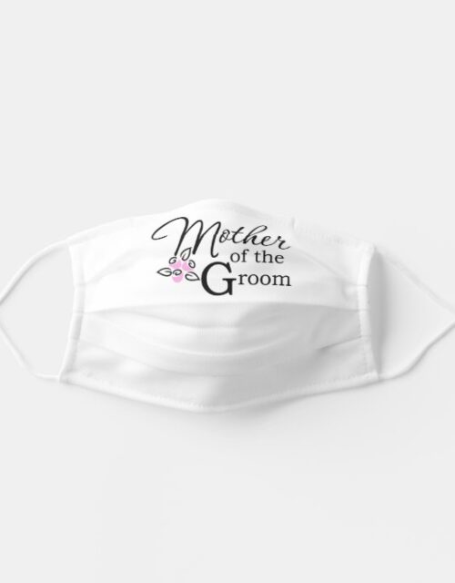 Mother of the Groom Flower Bouquet Wedding Adult Cloth Face Mask