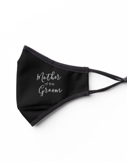 Mother of the Groom Hand Lettered Script Premium Face Mask